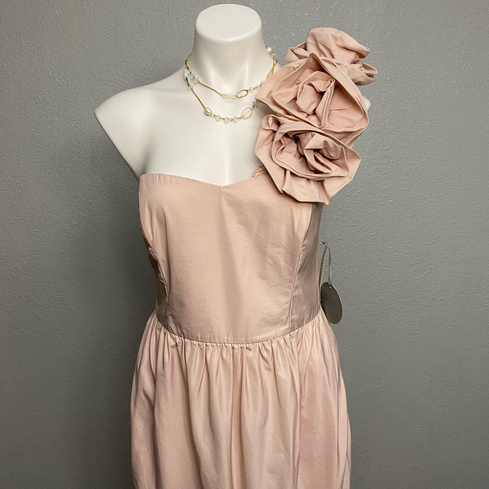 Georgina Chapman.   One shoulder strap dress
